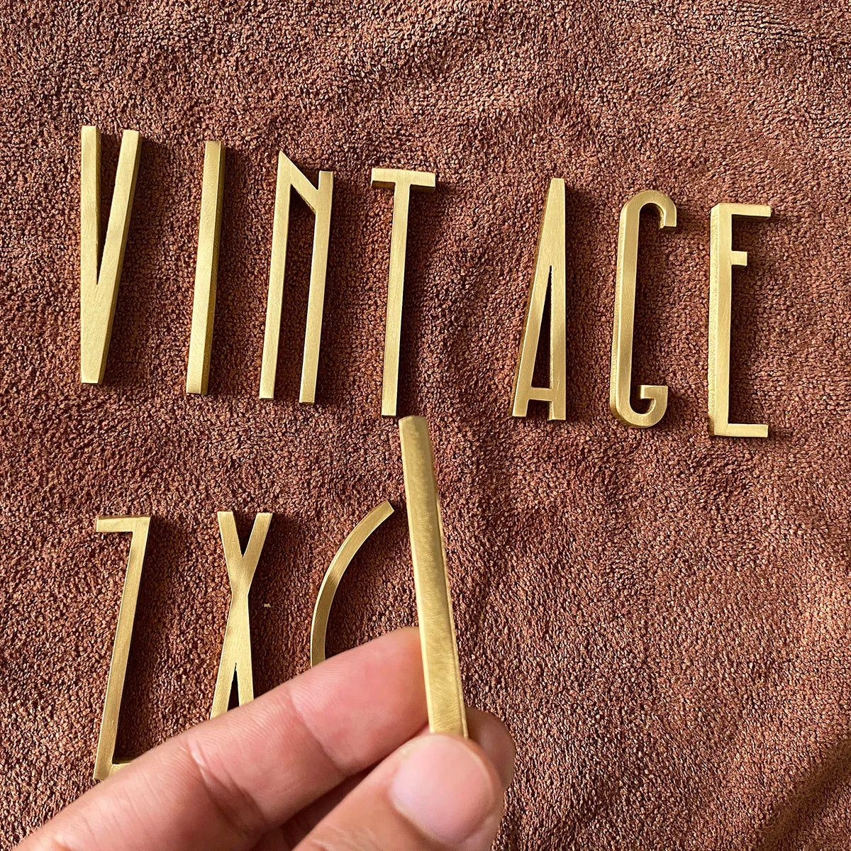 5mm Brass Letters – DIY Wall Decorative Name Signs for Business Shops and Doors Brass Letters