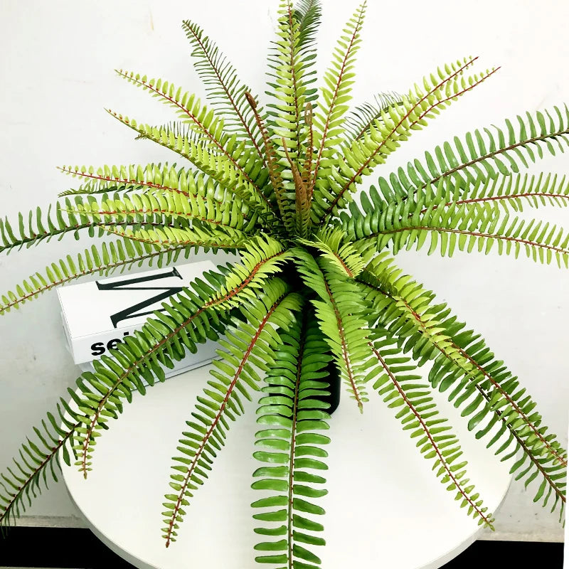 Dlight Decor 65cm Tropical Persian Palm Fern with Hanging Leaves