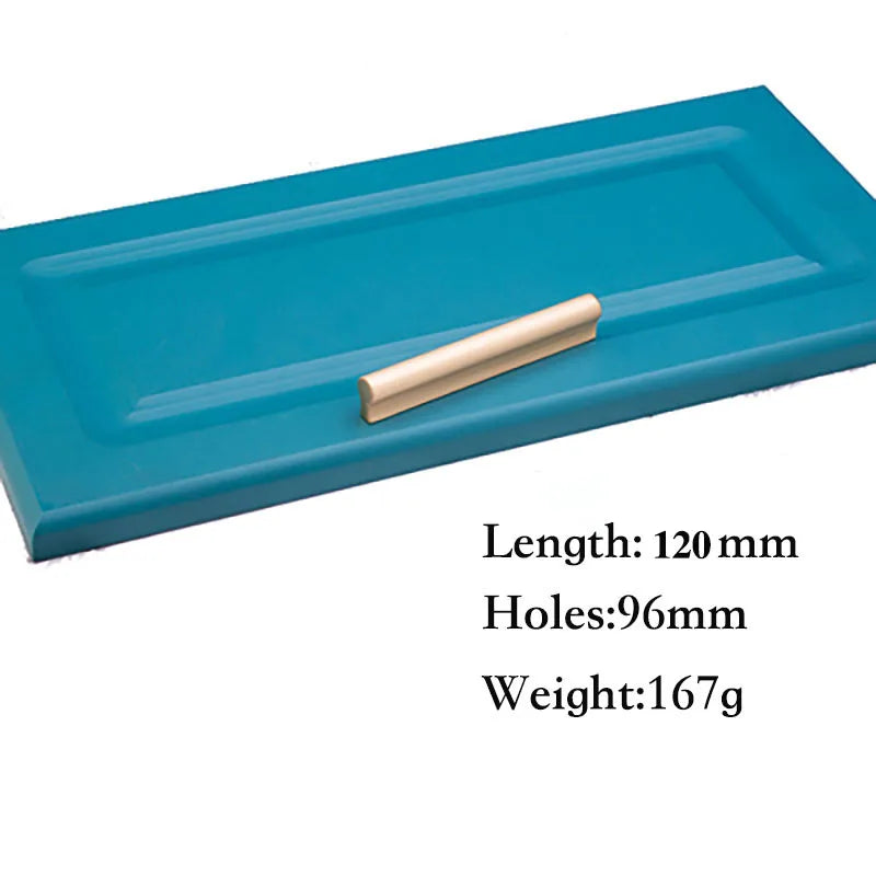 6pcs Solid Brass Cabinet Handles and Knobs – European Wardrobe Pulls and Drawer Bars L120mm Hole 96mm Pulls