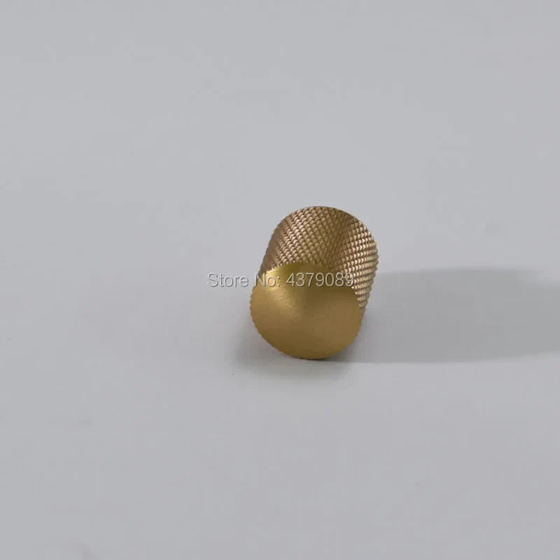 Mesh Pattern Brass Cabinet Knobs – Knurled Drawer Handles and Furniture Door Pulls 1 piece / 20x30x12mm Knobs