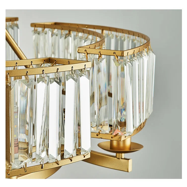 Zoe’s K9 Crystal Modern Glass Chandelier - Copper Luxury Hanging Lamp Chandelier