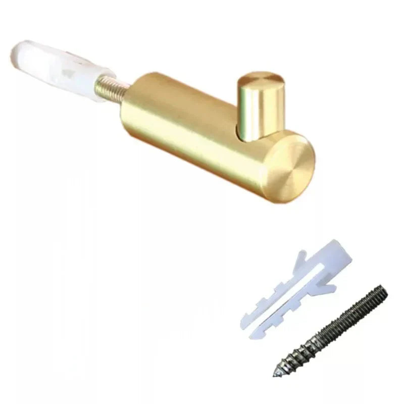 Brass Wall Hook – Gold and Black Towel Hanger for Bathroom Kitchen and Bedroom Storage brass gold 1 wall Hook