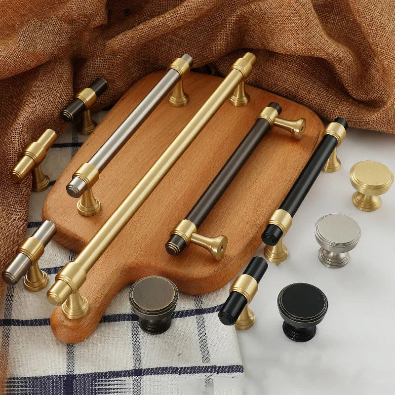 Kitchen Handles – Brass Cabinet Bar Handles and Wardrobe Knobs for Furniture gold coffee / 320x358mm Handles