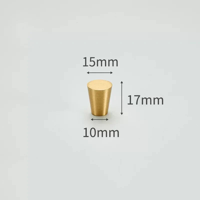 Modern Simple Solid Brass Cabinet Knobs – Wardrobe Handles and Kitchen Pulls 1 Knobs