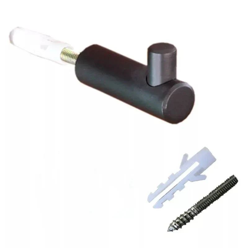 Brass Wall Hook – Gold and Black Towel Hanger for Bathroom Kitchen and Bedroom Storage black 1 wall Hook