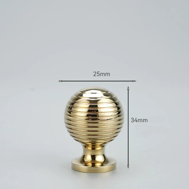 Chrome and Polished Gold Brass Furniture Handles – Modern Cabinet Drawer and Wardrobe Knobs PGK 25mm Handles
