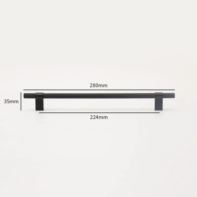 Gold Black Textured Furniture Handle Brass Wardrobe Mesh Pulls Drawer Cabinet Knobs Modern French Door Bar Handles