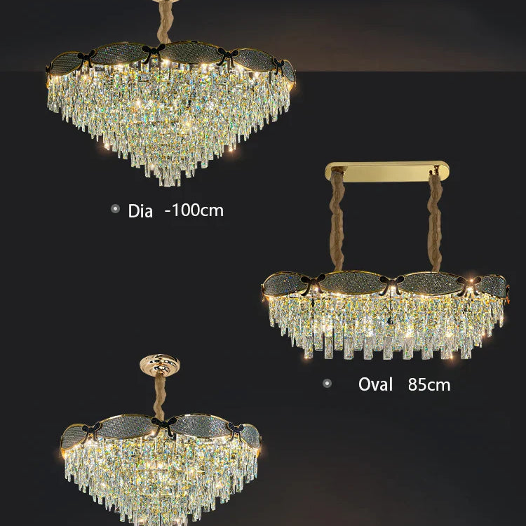 Living Room Lamp - Postmodern Light Luxury Crystal Chandelier New High - End Design For Atmosphere