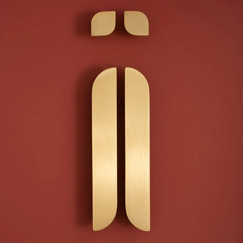 Modern Simple Wardrobe Handles – Brass Cabinet Knobs and Drawer Pulls for Furniture Handle