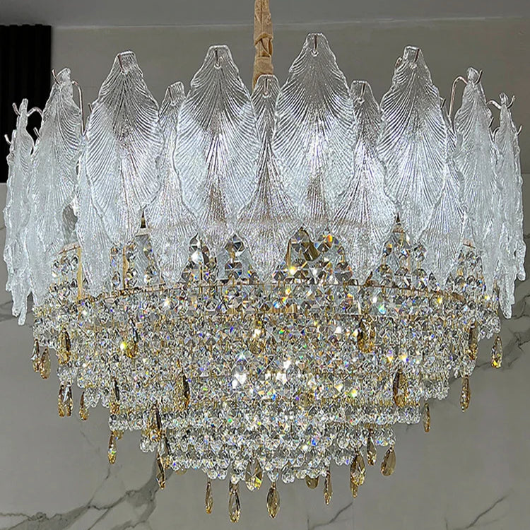 Elegant French Crystal Chandelier - Postmodern Light Luxury For A Luxurious Atmosphere In Living