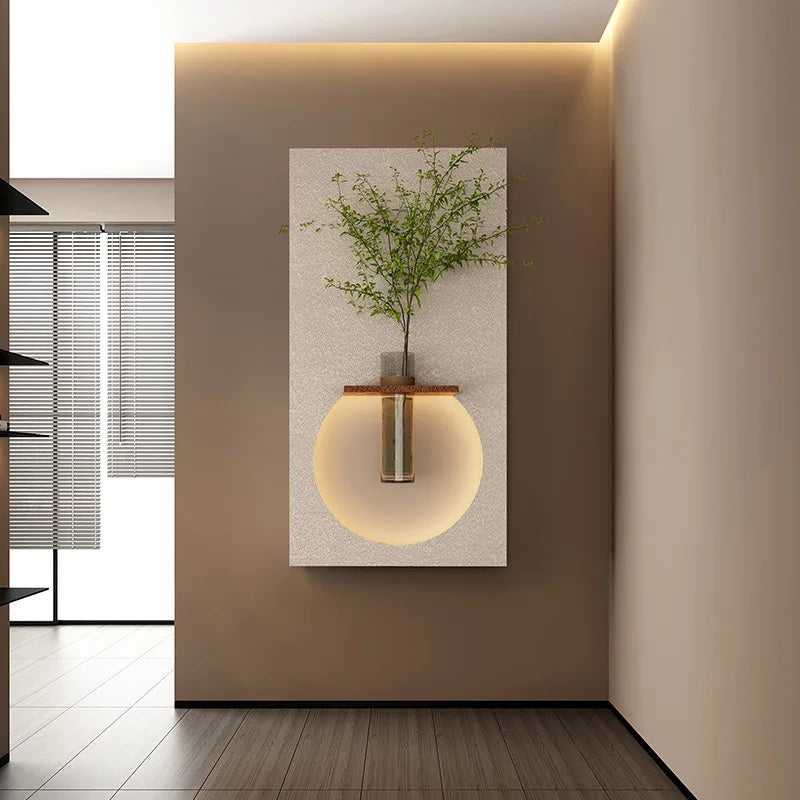 Dlight Decor Sandstone Vase Wall Lamp for Hallways Wall Art