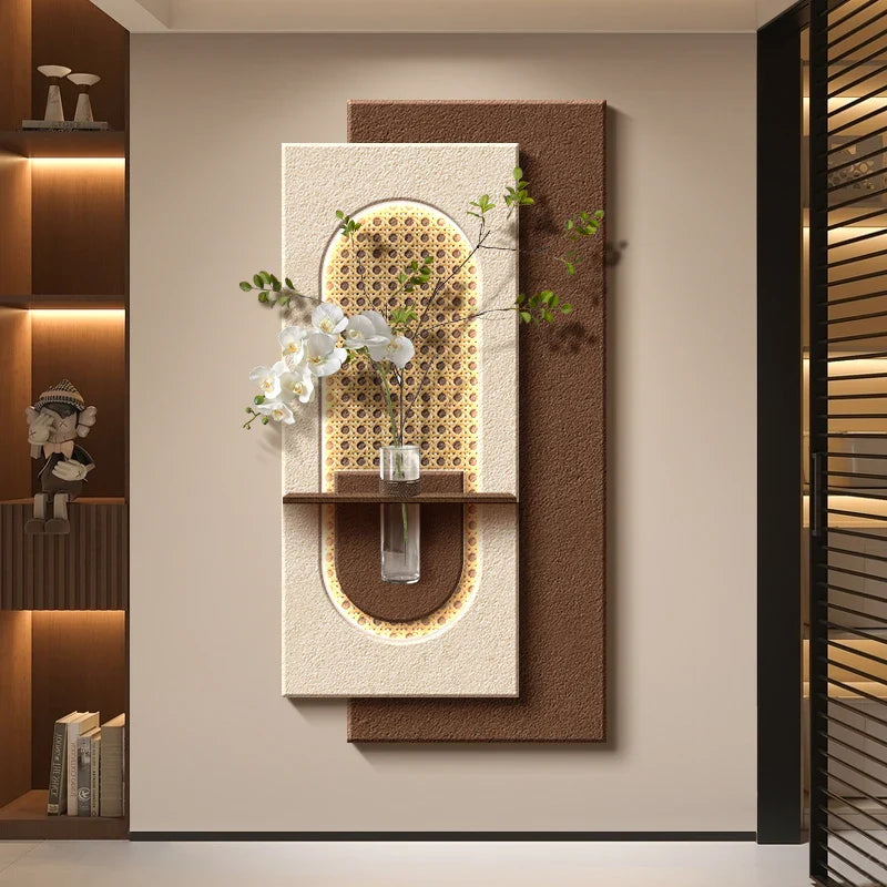 Dlight Decor LED Green Vase Wall Light for Hallways Wall Art