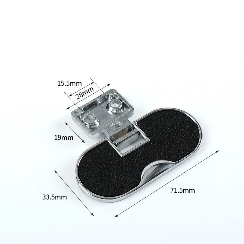 Modern Black and Red Leather Cabinet Handle – Sleek Zinc Alloy Drawer Pulls for Wardrobes and Cupboards (96mm/128mm)