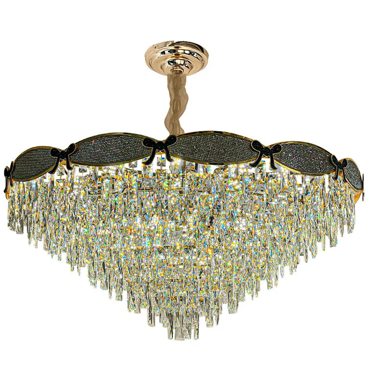 Living Room Lamp - Postmodern Light Luxury Crystal Chandelier New High - End Design For Atmosphere