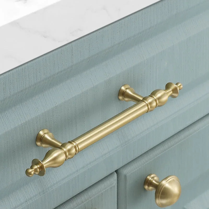 Chrome Brass Polished Gold Furniture Handle Modern Cabinet Pulls Wardrobe Cupboard Drawer Bar Knobs Handles