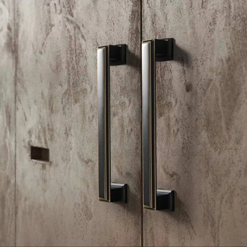Light Luxury Bronze Cabinet Handles - Modern Drawer Pulls for Wardrobe and Kitchen Furniture Handles