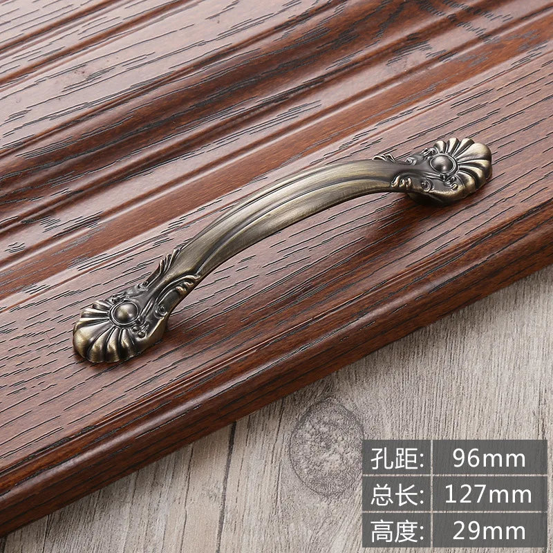 Antique Bronze Cabinet Knobs and Handles – Vintage Furniture Hardware 222-96mm Handles