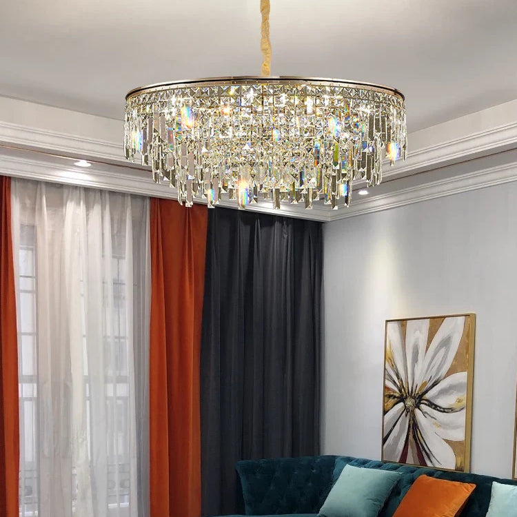 New Modern Crystal Chandelier - Effortless Elegance For Living Dining And Bedroom Spaces Chandelier