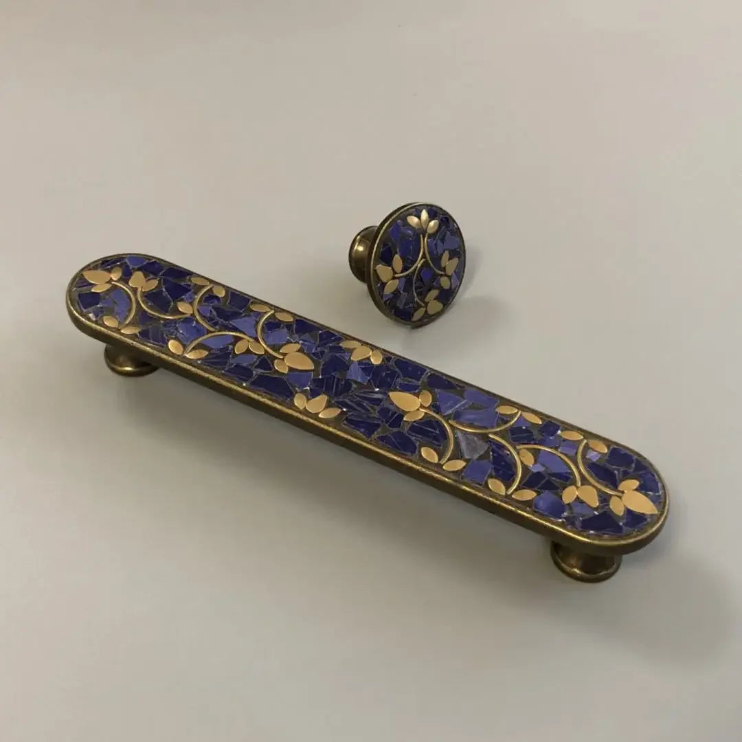 Ethnic Style Brass Art Handles – Vintage Cabinet and Drawer Pulls with Nepalese Craftsmanship Handles