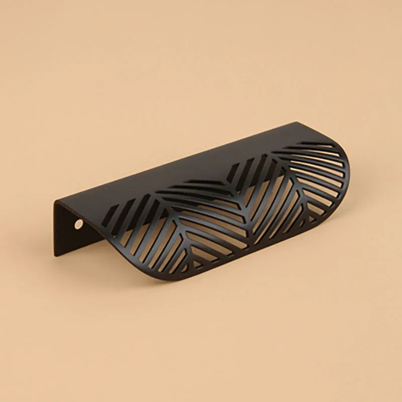 Leaf Shape Brass Handles – Hidden Knobs for Furniture Drawer Dresser and Wardrobe TB-3001-B118 Knob
