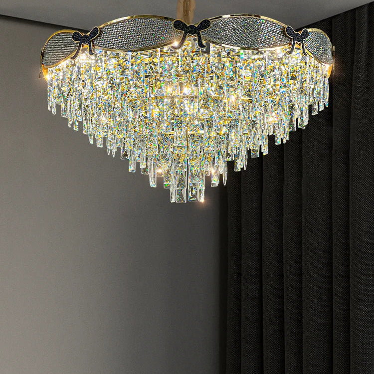 Living Room Lamp - Postmodern Light Luxury Crystal Chandelier New High - End Design For Atmosphere