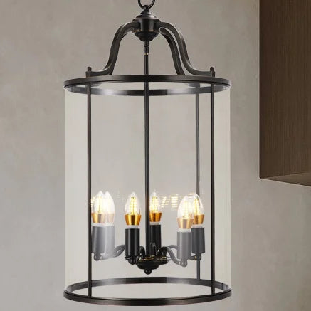 Vintage Copper Birdcage Chandelier styled for corridor lighting