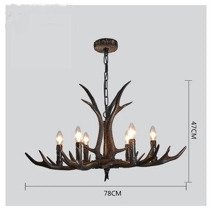 Industrial Antler Branch Chandelier – configuration option 9