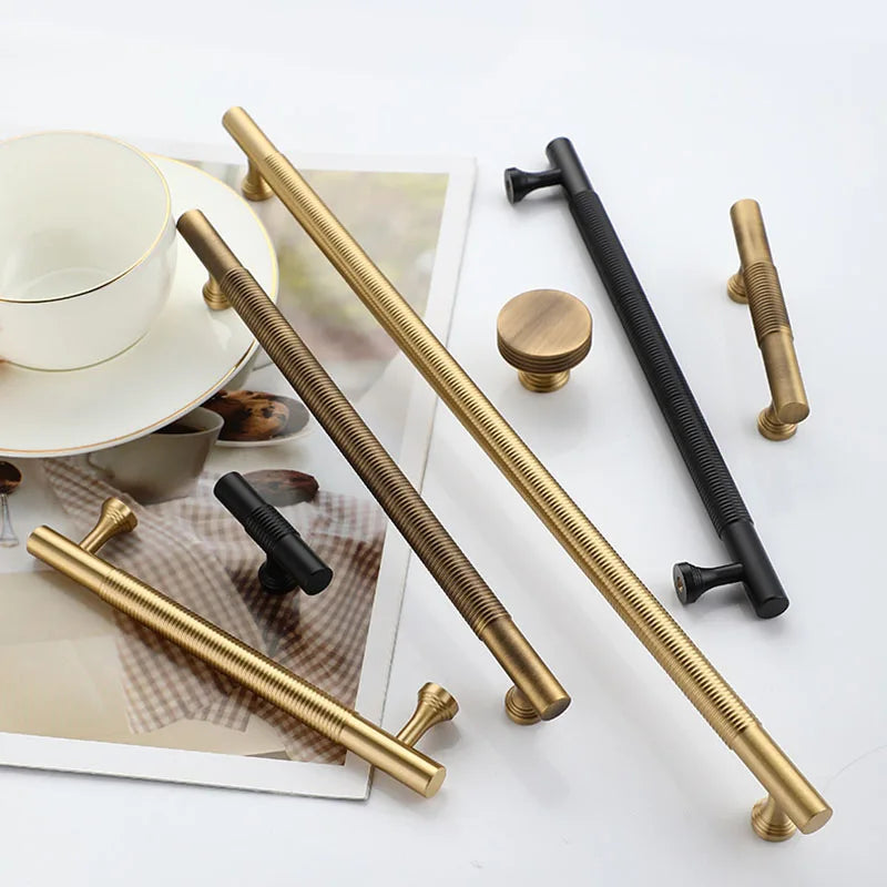 Brass Handles – Gold Black Antique Cabinet Bar Handles and Drawer Knobs for Furniture Handles