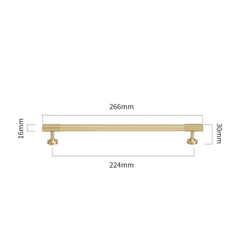 Gold Chrome Polished Gold Spiral Deco Furniture Handles – Modern Kitchen Cabinet and Wardrobe Pulls 9020-B266 Handles
