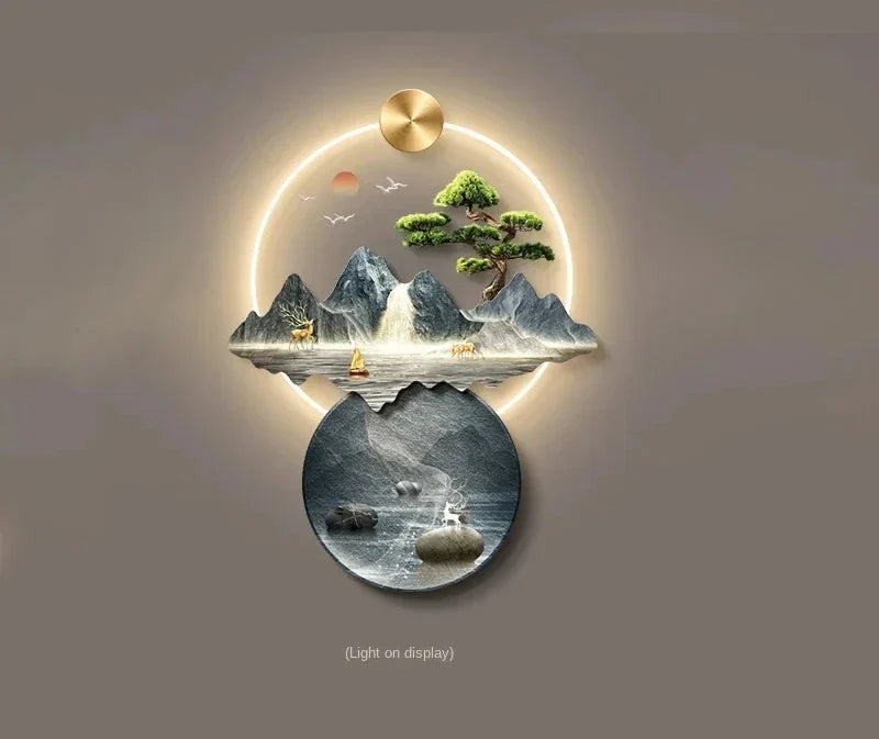 Dlight Decor 3D Wall Painting Light for Hallway Art F-wiring light / 74X100CM / CHINA|remote control|AU Plug Wall Art