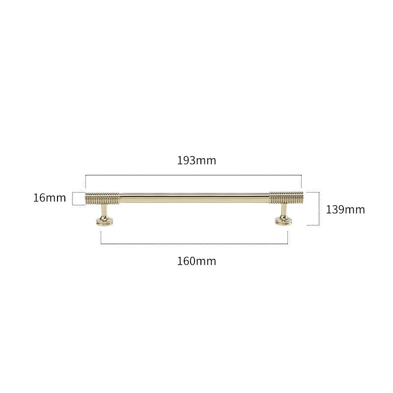 Gold Chrome Polished Gold Spiral Deco Furniture Handles – Modern Kitchen Cabinet and Wardrobe Pulls 9020-PG193 Handles