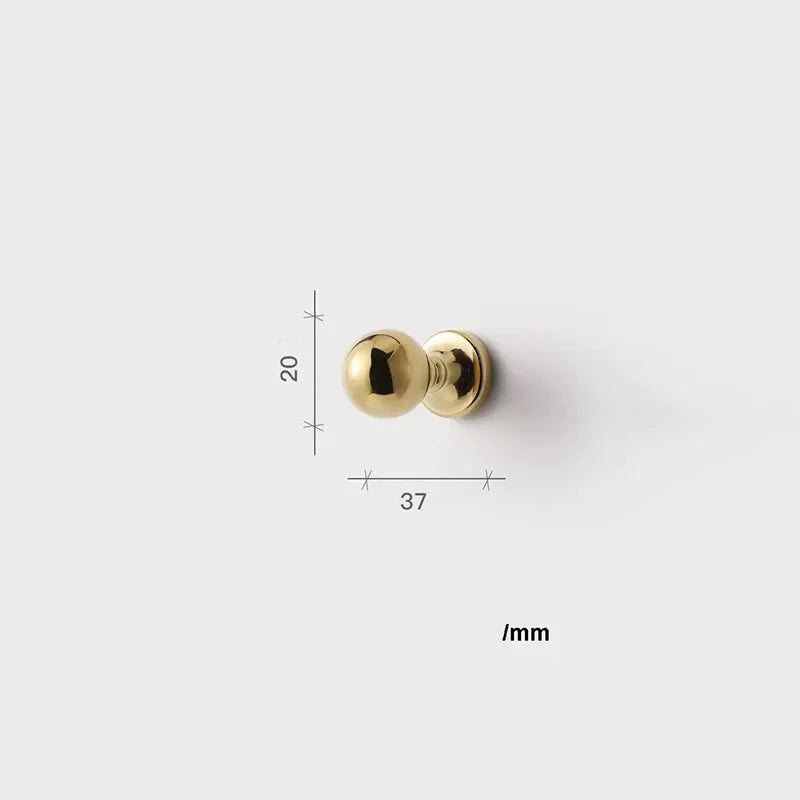 Polished Gold Brass Furniture Handles – Chrome Cabinet Pulls and French Wardrobe Drawer Knobs TB9021-PG20 Handles