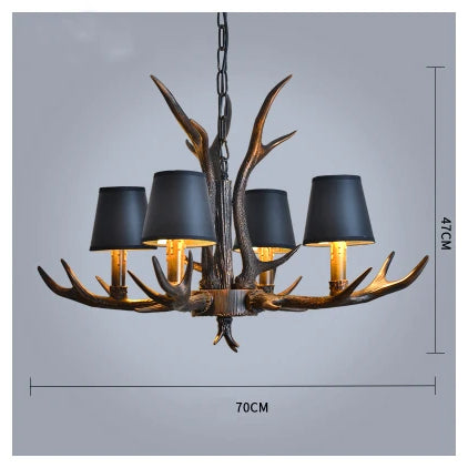Industrial Antler Branch Chandelier – configuration option 8