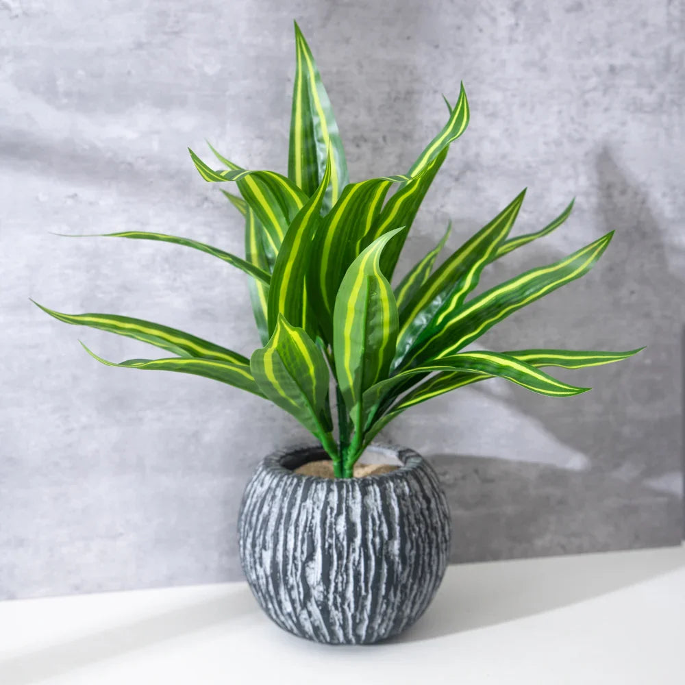Dlight Decor Aloe Leaf Plant for Fresh Indoor Outdoor Style