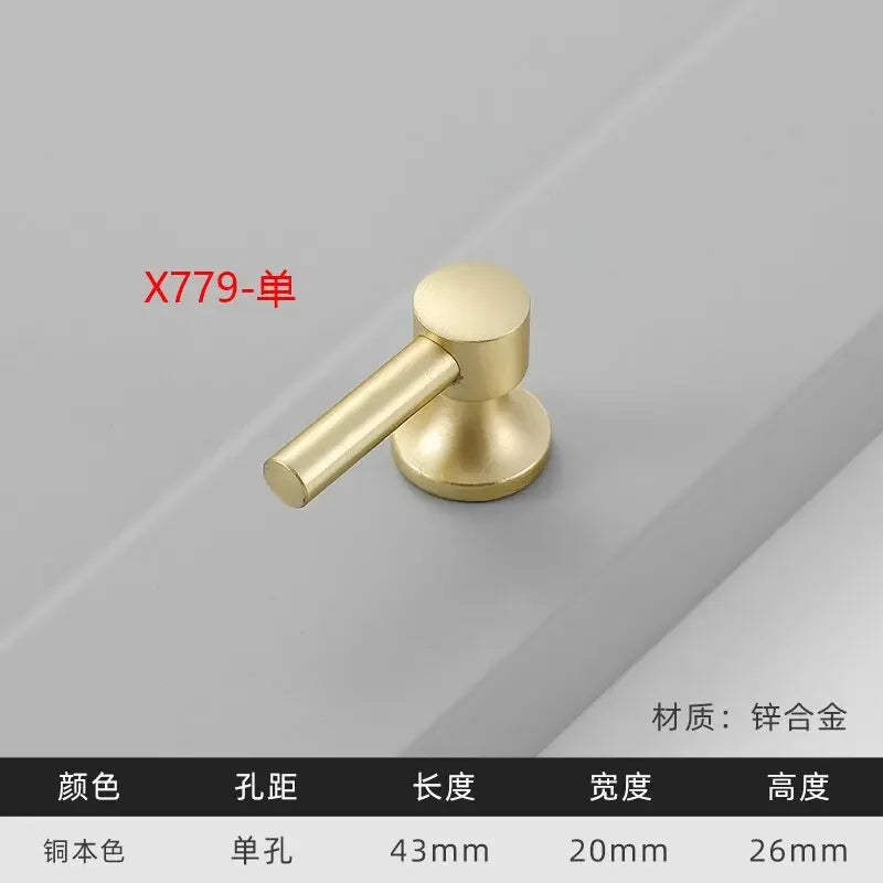 Modern Gold Kitchen Cupboard Drawer Handles – Chinese Style Decorative Knobs X779 Handles