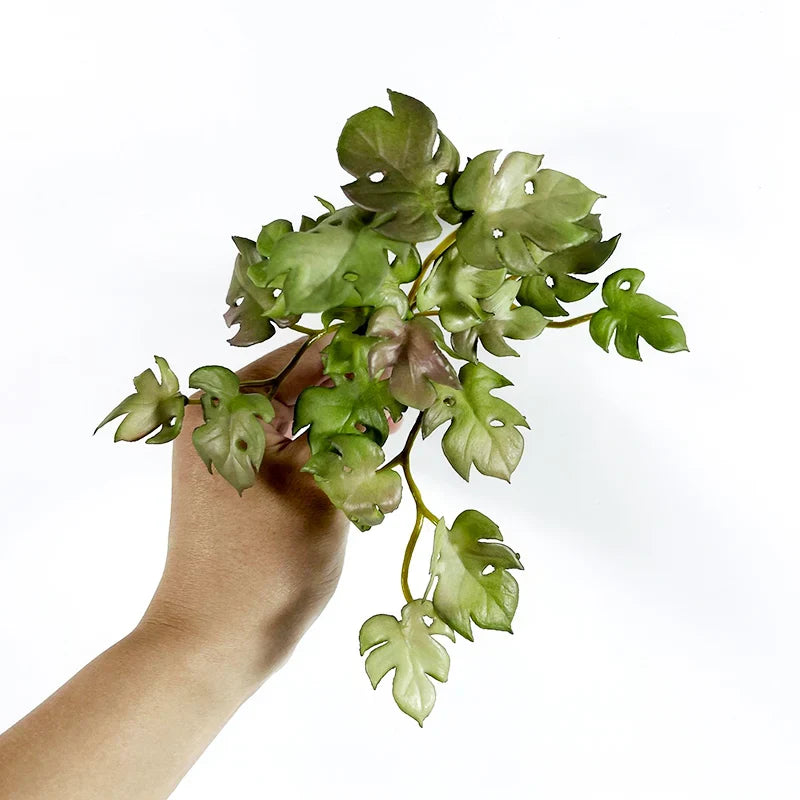 Dlight Decor 15cm Lucky Grass Foliage Bouquet for Home and Bonsai Decor