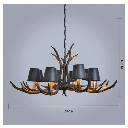 Industrial Antler Branch Chandelier – configuration option 14