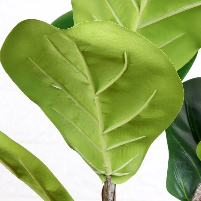Dlight Decor 113cm Tropical Ficus Tree with Rubber Style Leaves