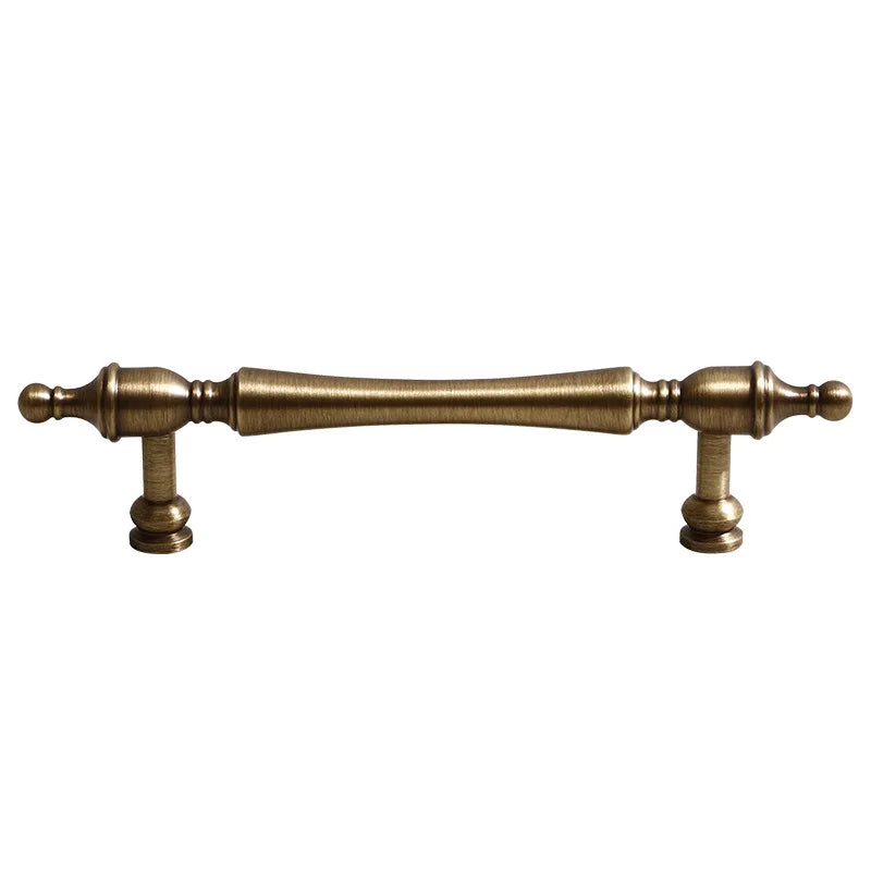 Antique American Brass Cabinet Handle – Bronzed Wardrobe Pull Bar and Drawer Knob Handles