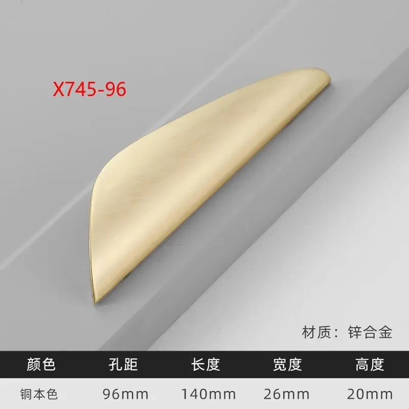 Modern Gold Kitchen Cupboard Drawer Handles – Chinese Style Decorative Knobs X745-96 Right Handles