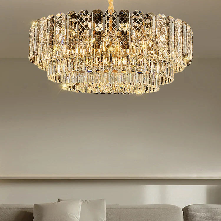 High - End Crystal Ceiling Lamp - Latest Light Luxury Design For Dining Rooms An Exquisite Main