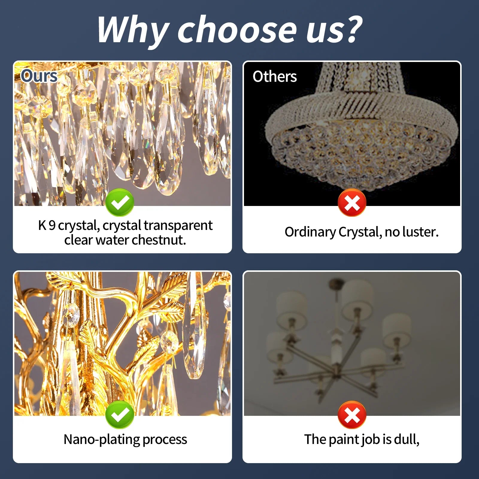 Camille Gold Branch Crystal Chandelier chandelier