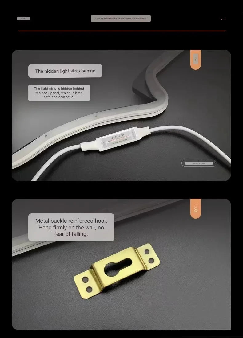 Dlight Decor Luminous Wall Clock with Elegant Glow Wall Art