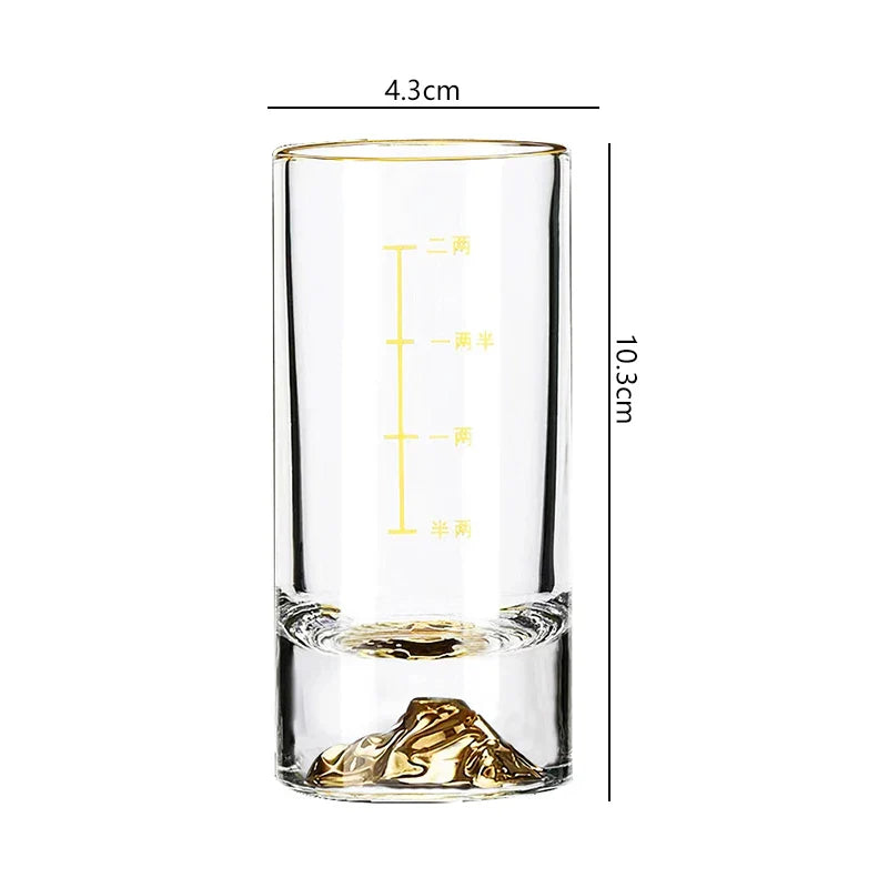 Dlight Decor Golden Line Brandy Glass Set 100ml x6 100ml / 6pcs Glass