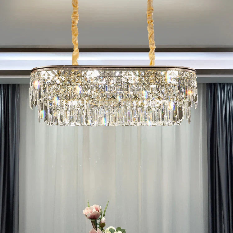 New Modern Crystal Chandelier - Effortless Elegance For Living Dining And Bedroom Spaces Chandelier