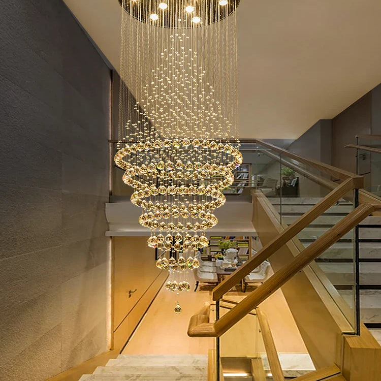 Starry Crystal Loft Chandelier - High - Quality Pendant Light For Elegant Spaces Chandelier