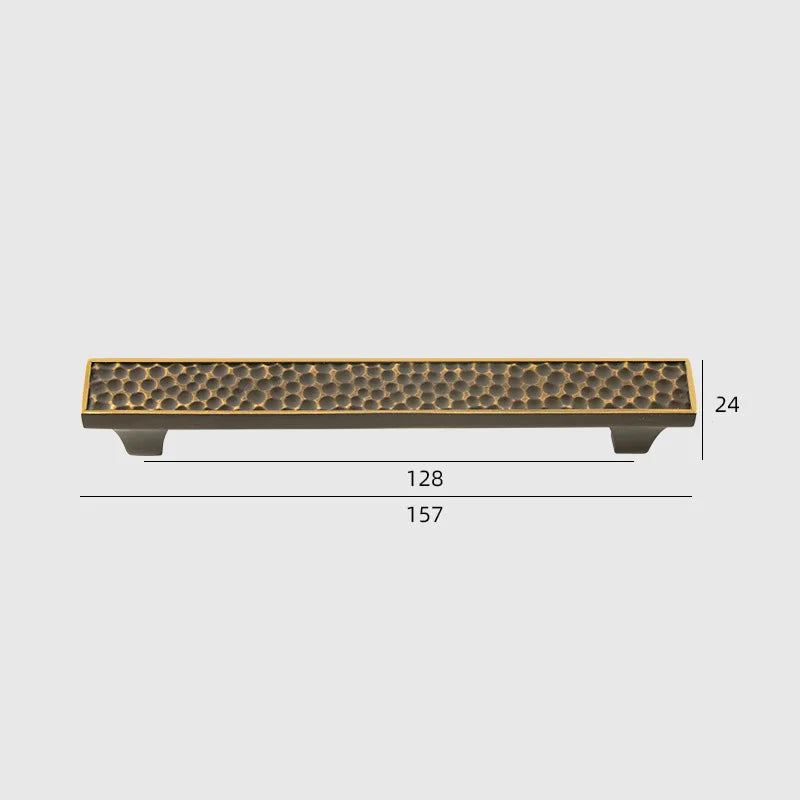 24K Gold and Hammered Brass Furniture Handles – Textured Cabinet Knobs and Pulls in Antique Silver and Old-Silver