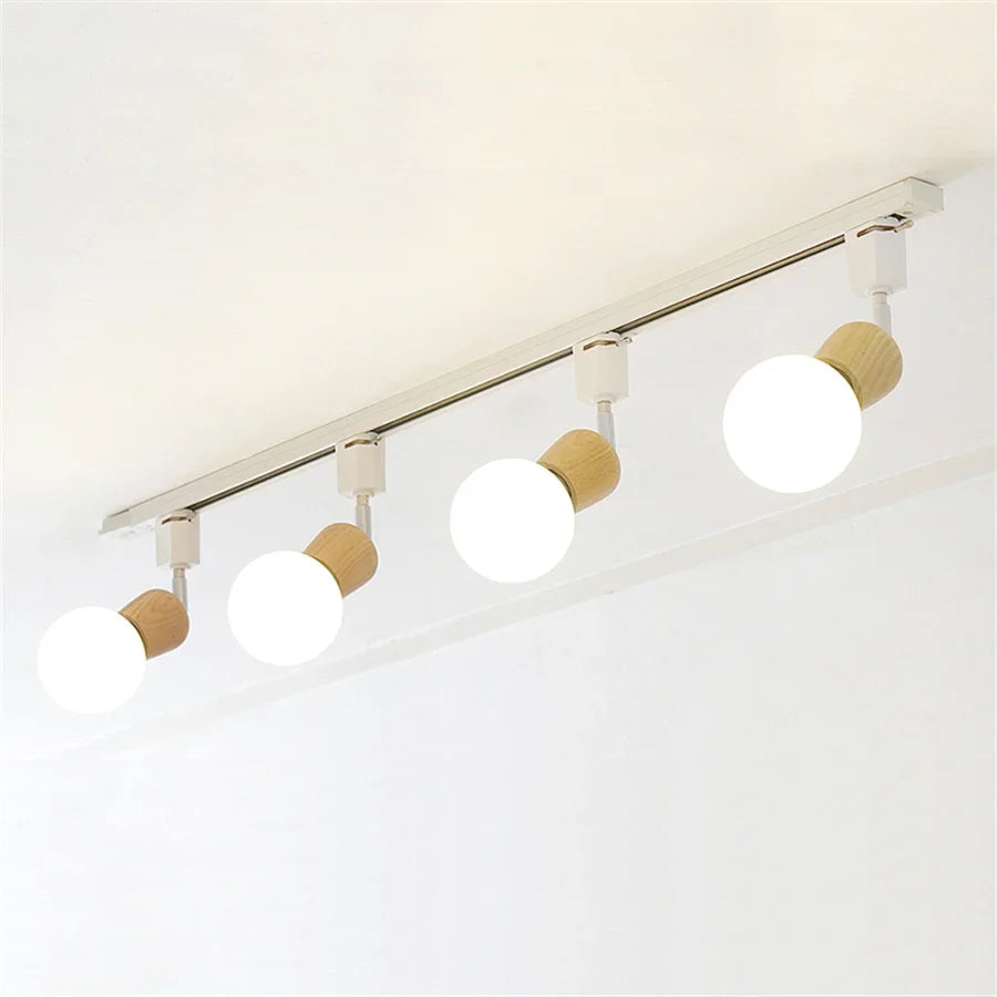 Nordic Rail Track Ceiling Spotlight for Cafes Stores and Restaurants ceiling light