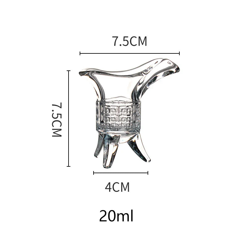 Dlight Decor 6pc Imperial Three-Foot Liquor Glass Set 20ml 6pcs / 20ml Cocktail Glasses