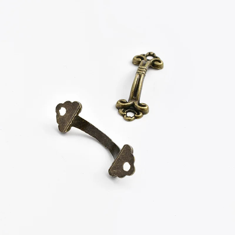 10pcs Antique Zinc Alloy Drawer Handles – Vintage Chinese Style Handles